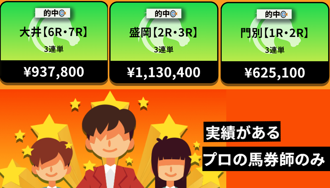 実績のある馬券師と契約